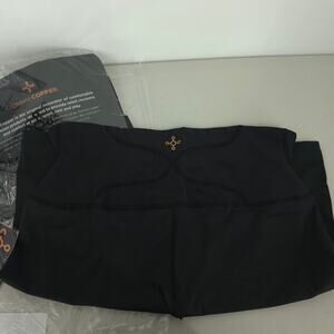 Tommie Copper Women's Back Support Black Shorts Size XL NWT